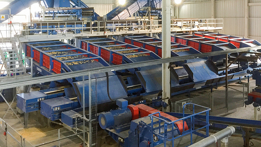 Screening technology - for the separation of sawdust, wood chips and oversized particles